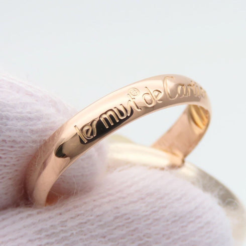 Vendome Louis Cartier Band Ring 18K Tricolor Gold