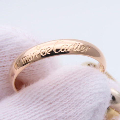 Vendome Louis Cartier Band Ring 18K Tricolor Gold