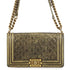 Boy Flap Bag Quilted Crackled Calfskin Old Medium