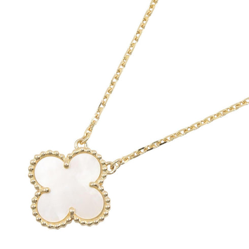Vintage Alhambra Pendant Necklace 18K Yellow Gold