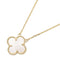 Vintage Alhambra Pendant Necklace 18K Yellow Gold