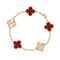 Alhambra Bracelet 18K Rose Gold and Carnelian