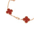 Alhambra Bracelet 18K Rose Gold and Carnelian