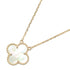 Vintage Alhambra Pendant Necklace 18K Yellow Gold