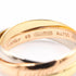 Vendome Louis Cartier Band Ring 18K Tricolor Gold