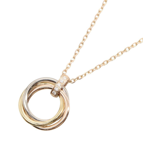 Trinity Pendant Necklace 18K Tricolor Gold