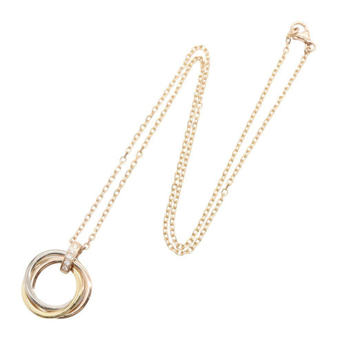 Trinity Pendant Necklace 18K Tricolor Gold