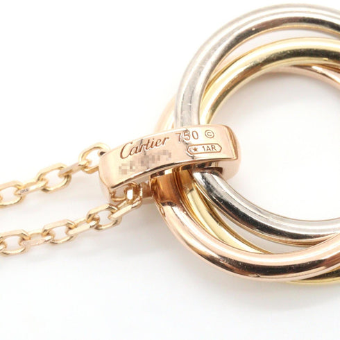 Trinity Pendant Necklace 18K Tricolor Gold