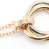Trinity Pendant Necklace 18K Tricolor Gold