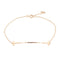 T Smile Pendant Necklace 18K Rose Gold