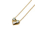 Pendant Necklace Platinum and 18K Yellow Gold with Diamond