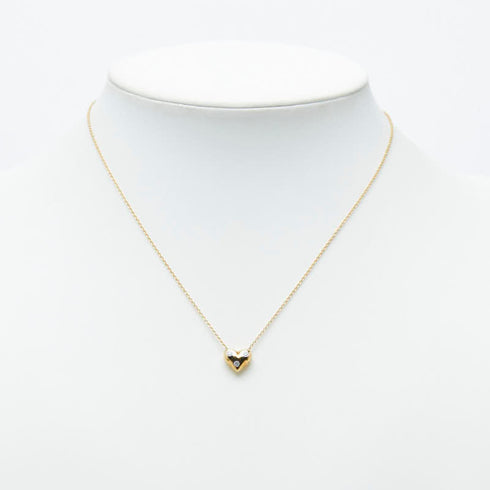 Pendant Necklace Platinum and 18K Yellow Gold with Diamond