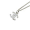 CC Logo Pendant Necklace Silver-Tone Metal