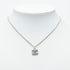 CC Logo Pendant Necklace Silver-Tone Metal