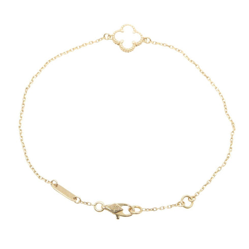 Sweet Alhambra Bracelet 18K Yellow Gold and Mother of Pearl