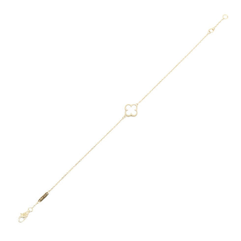 Sweet Alhambra Bracelet 18K Yellow Gold and Mother of Pearl
