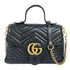 GG Marmont Top Handle Flap Bag Matelasse Leather Small