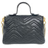 GG Marmont Top Handle Flap Bag Matelasse Leather Small