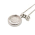 Round Pendant Necklace Metal Silver