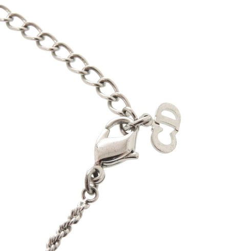 Round Pendant Necklace Metal Silver
