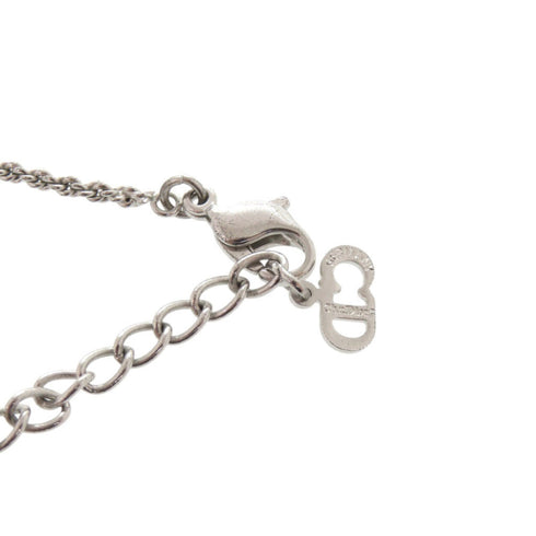 Round Pendant Necklace Metal Silver