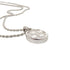 Round Pendant Necklace Metal Silver
