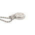 Round Pendant Necklace Metal Silver