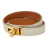 Kelly Double Tour Bracelet Ivory White Leather