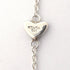 Heart Link Lariat Pendant Necklace Sterling Silver