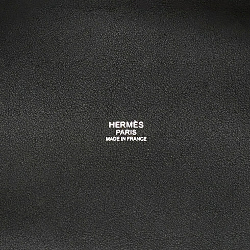 Cabas H en Biais Tote Canvas with Leather 40