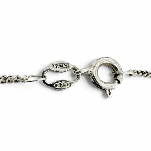 Vintage Pendant Necklace Sterling Silver