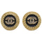 CC Logo Clip-On Earrings Metal Gold-Tone Metal