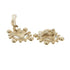 CC Logo Clip-On Earrings Gold-Tone Metal Gold-Tone Metal