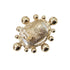 CC Logo Clip-On Earrings Gold-Tone Metal Gold-Tone Metal