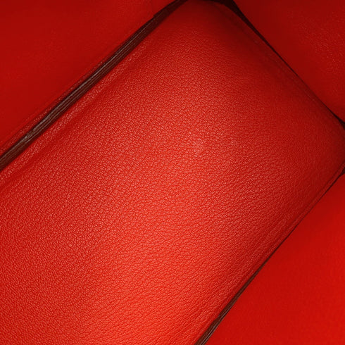 Birkin Handbag Red Togo with Palladium Hardware 25
