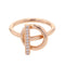 Echappee Mini Ring 18K Rose Gold with 10 Diamonds