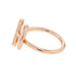 Echappee Mini Ring 18K Rose Gold with 10 Diamonds