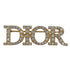 Brooch Gold Metal with Rhinestone