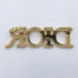 Brooch Gold Metal with Rhinestone