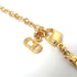 Pendant Necklace Metal Gold with Rhinestones