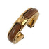 Band Ring Gold and Leather