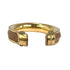 Band Ring Gold and Leather