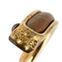 Band Ring Gold and Leather
