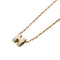 Pop H Pendant Necklace Gold-Tone Metal