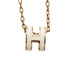 Pop H Pendant Necklace Gold-Tone Metal