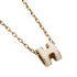 Pop H Pendant Necklace Gold-Tone Metal