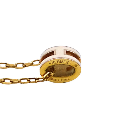 Pop H Pendant Necklace Gold-Tone Metal