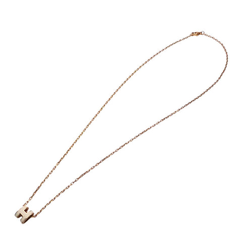 Pop H Pendant Necklace Gold-Tone Metal