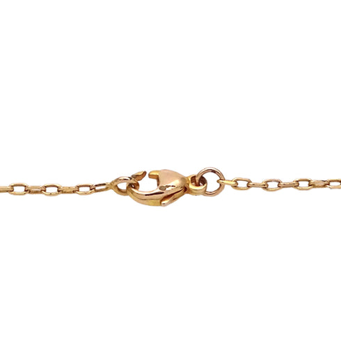 Pop H Pendant Necklace Gold-Tone Metal
