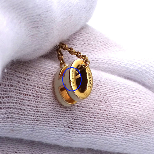 Pop H Pendant Necklace Gold-Tone Metal